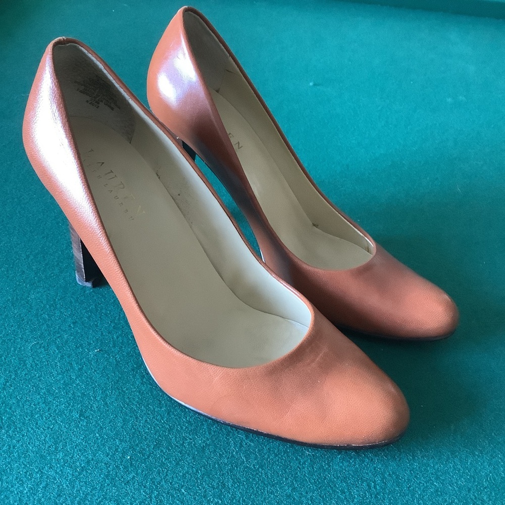 Ralph Lauren Zamora Leather Pumps